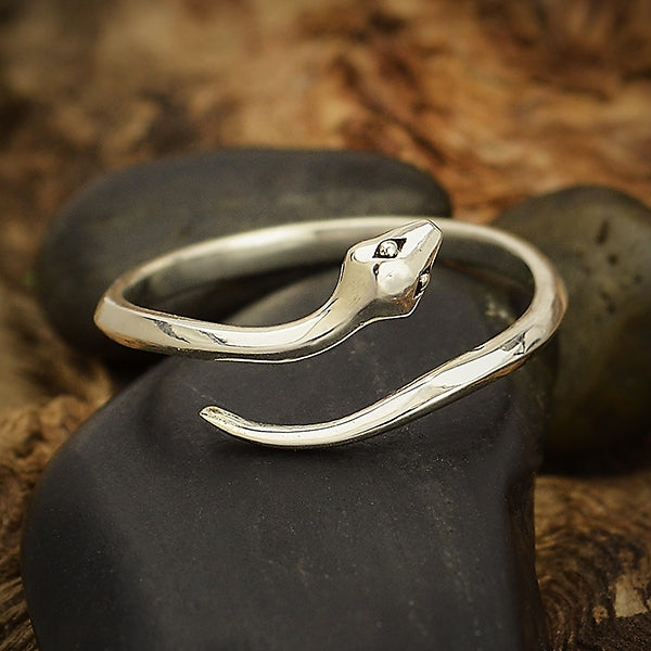 Sterling Silver Adjustable Serpentine Ring – Royal Coven